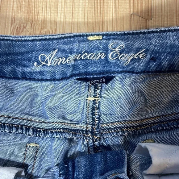 American Eagle Distressed Stretch Jegging Women's Size 2 - Picture 8 of 9